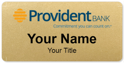 Custom name badges for Provident Bank of New Jersey