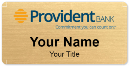 Custom name badges for Provident Bank of New Jersey