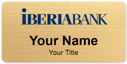 Custom name badges for Iberia Bank