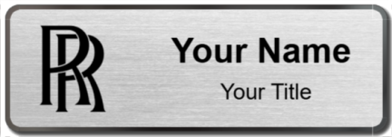 Custom name badges for Rolls Royce