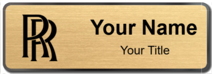 Custom name badges for Rolls Royce