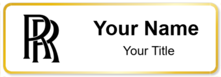 Custom name badges for Rolls Royce