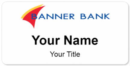 Custom name badges for Banner Bank