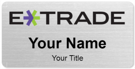 Custom name badges for Etrade