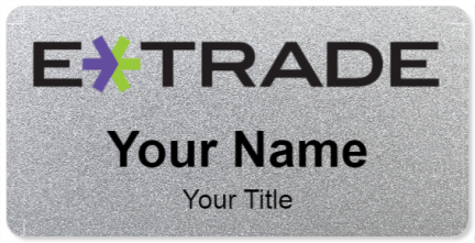 Custom name badges for Etrade