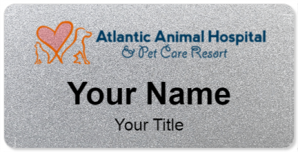 Custom name badges for Atlantic animal hospital & pet care resort