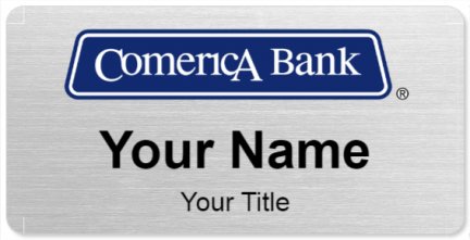 Custom name badges for Comerica Bank