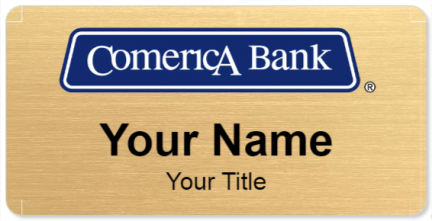 Custom name badges for Comerica Bank