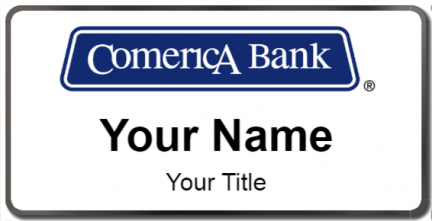 Custom name badges for Comerica Bank