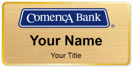 Custom name badges for Comerica Bank