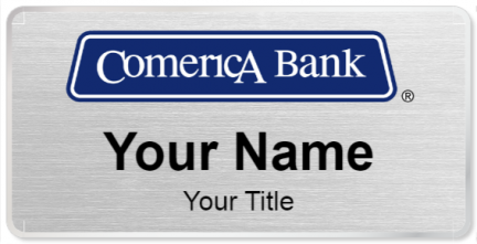 Custom name badges for Comerica Bank
