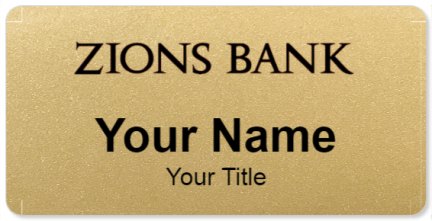 Custom name badges for Zions Bank