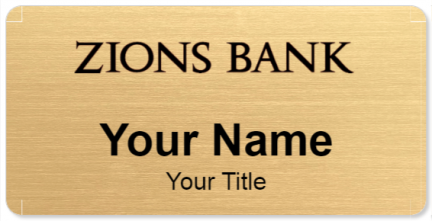 Custom name badges for Zions Bank