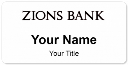 Custom name badges for Zions Bank
