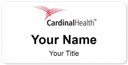 Custom name badges for Cardinal Health