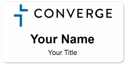 Custom name badges for Converge Church