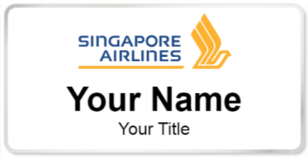 Custom name badges for Singapore Airlines