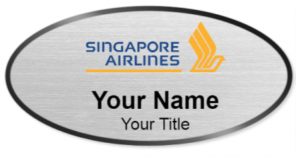Custom name badges for Singapore Airlines