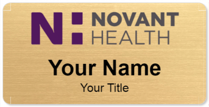 Custom name badges for Novant Health
