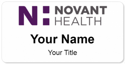 Custom name badges for Novant Health