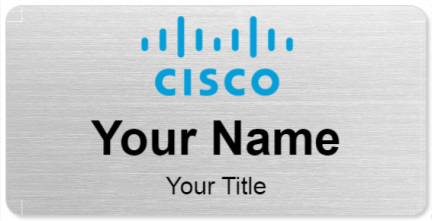 Custom name badges for Cisco Systems