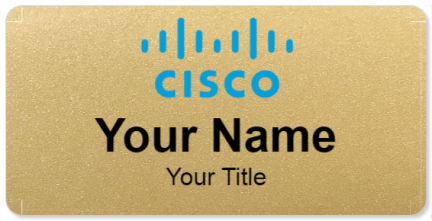 Custom name badges for Cisco Systems