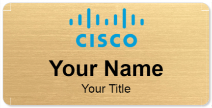 Custom name badges for Cisco Systems