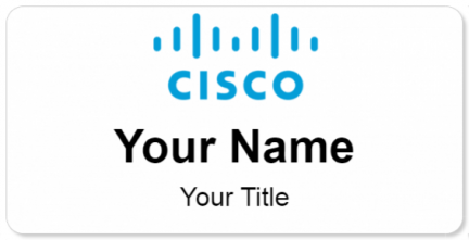 Custom name badges for Cisco Systems
