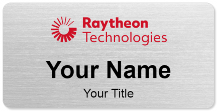 Custom name badges for Raytheon Technologies