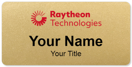 Custom name badges for Raytheon Technologies