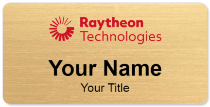Custom name badges for Raytheon Technologies
