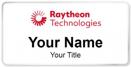 Custom name badges for Raytheon Technologies