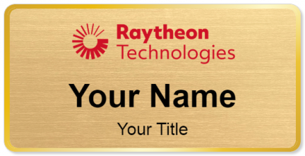 Custom name badges for Raytheon Technologies