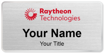 Custom name badges for Raytheon Technologies