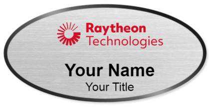 Custom name badges for Raytheon Technologies