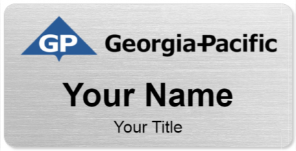 Custom name badges for Georgia Pacific