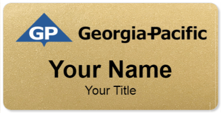 Custom name badges for Georgia Pacific