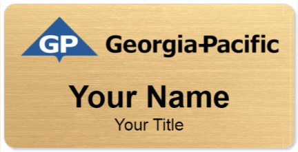 Custom name badges for Georgia Pacific