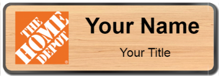 Custom name badges for Home Depot
