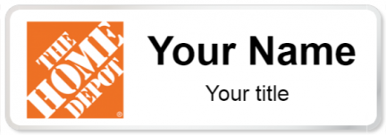 Custom name badges for Home Depot