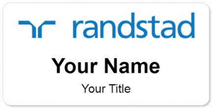Custom name badges for Randstad Holding