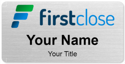 Custom name badges for FirstClose