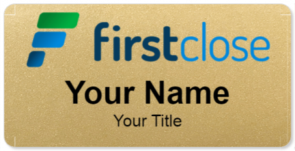 Custom name badges for FirstClose