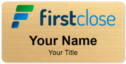 Custom name badges for FirstClose