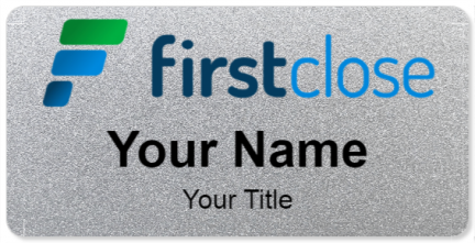 Custom name badges for FirstClose