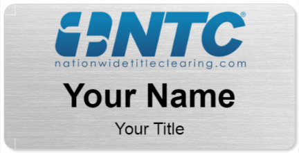 Custom name badges for Nationwide Title Clearing