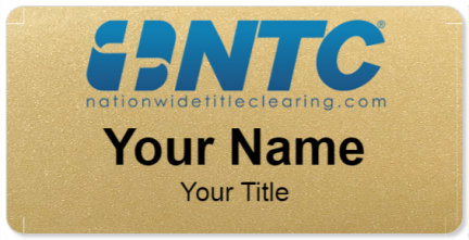 Custom name badges for Nationwide Title Clearing