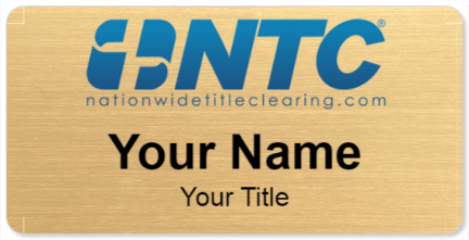 Custom name badges for Nationwide Title Clearing