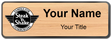 Custom name badges for Steak N Shake