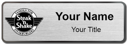 Custom name badges for Steak N Shake